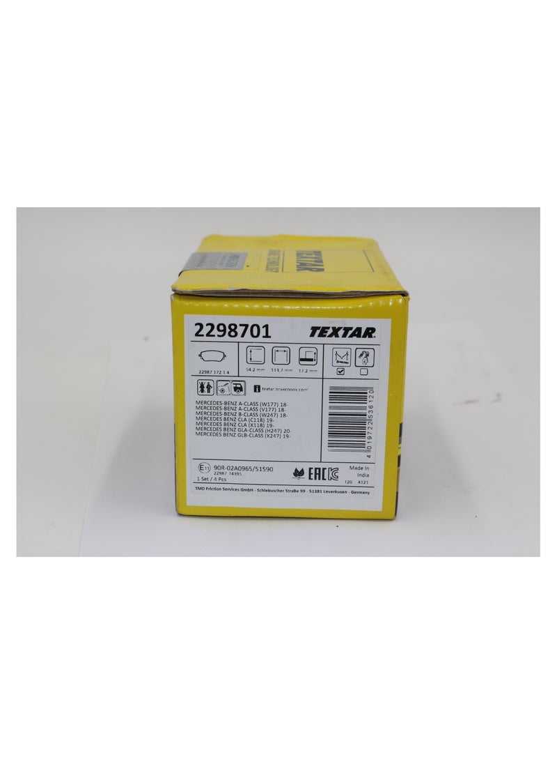 TEXTAR - BRAKE PAD SETBRAKE PAD SET - Image 1