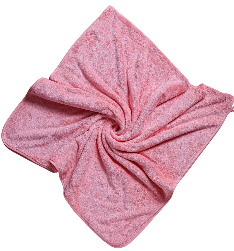 Fezora® Microfiber Towels for Bath | Towels for Bath Large Size | Bath Towel- Super & Absorbent with Hook Quick Dry | 500 GSM | 1 Piece Bath Towel for Men/Women 70 cms x 140 cms (Orange) - Image 1