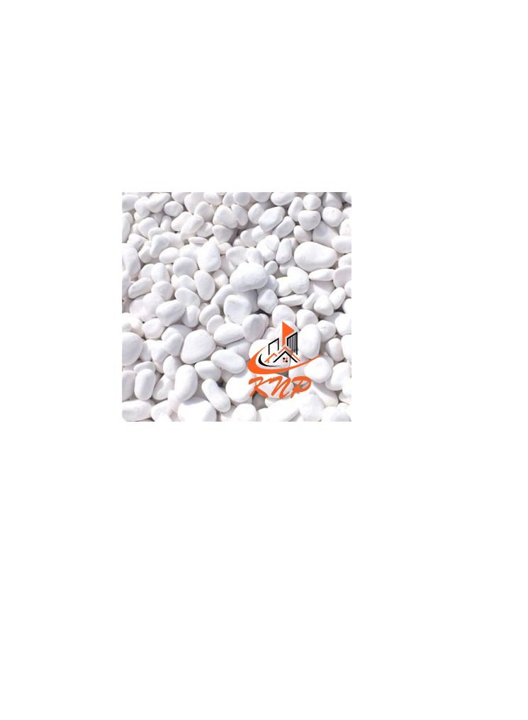 KNP Snow White Pebbles 20KG Bag 2-4 cm - Image 1