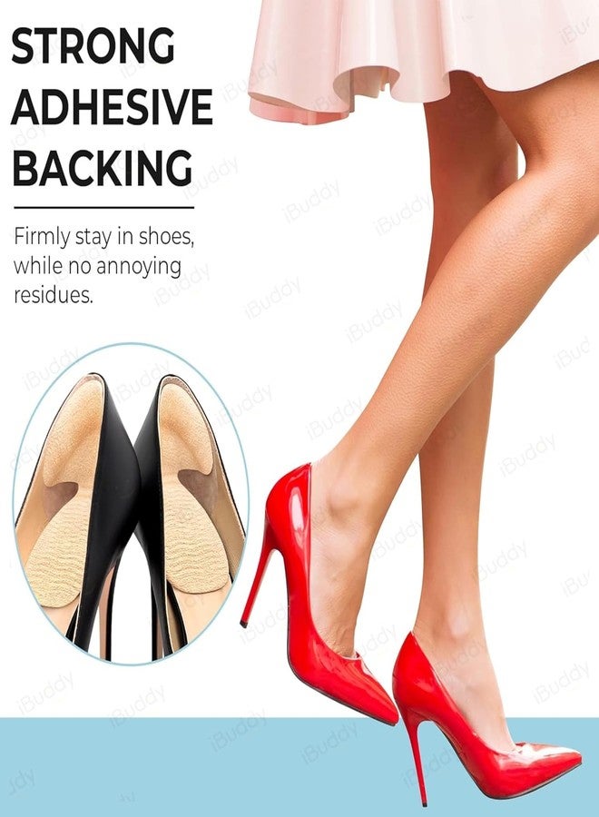 FEXMY Shoe Bite Protector & Gel Insoles | Foot Care Cushion Pads for Men & Women | Self-Adhesive Heel Grips, Shoe Tape, Arch & Heel Support | Prevent Blisters, Cuts | Comfort & Pain Relief Insoles (Black, Large) - Image 3