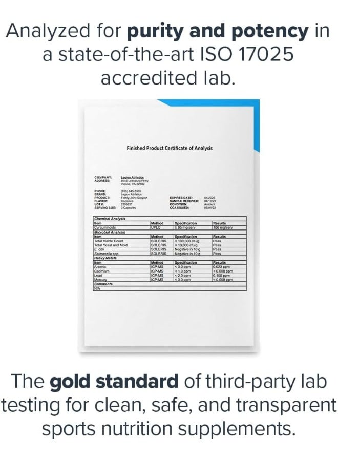 LEGION Fortify Joint Support - All-Natural Supplement for Joint Pain Relief - Image 5