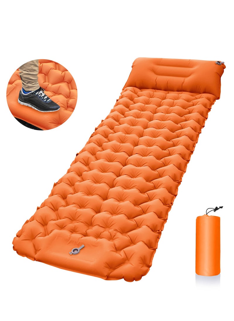 Joyelink Camping Sleeping Pad-with Built-in Foot Pump,Inflatable Camping Pad,Durable Waterproof Camping Mattress,Portable Compact Sleeping Pad for Camping,Backpacking,Traveling,Hiking  - Image 1