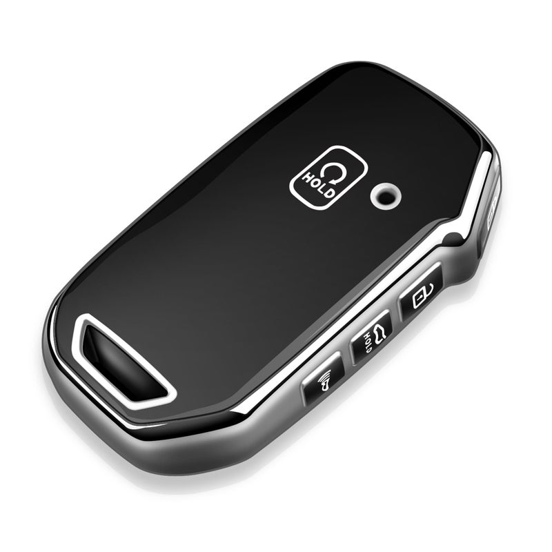 Tukellen for Kia Key Fob Cover,Special Soft TPU Key Case Cover Protector Compatible with Cerato Ceed Forte NIRO Sorento Seltos Sportage Soul Telluride Remote/Smart Key,Key Shell-Silver - Image 1