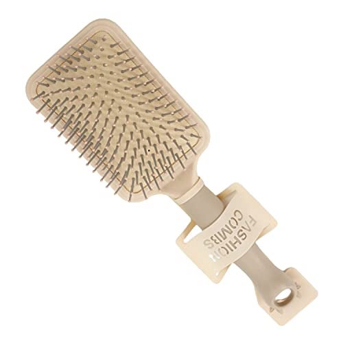 SHFTI Detangling Paddle Hairbrush, Great on Wet or Dry Hair, for Women, Men and Kids, for Long Thick Thin Curly Natural Hair (BEIGE, RECTANGULAR) - Image 1