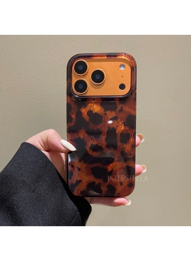 iPhone 17 Pro Case, Amber Tortoise Shell Phone Case with Protective Back Cover, Slim Lightweight Shockproof Case with Raised Camera Edge for Apple iPhone 17 Pro - Image 3