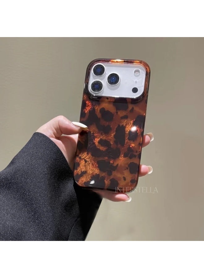 iPhone 17 Pro Case, Amber Tortoise Shell Phone Case with Protective Back Cover, Slim Lightweight Shockproof Case with Raised Camera Edge for Apple iPhone 17 Pro - Image 2