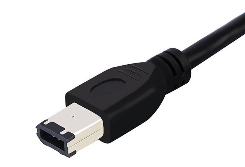 zdyCGTime 5FT/1.8M FireWire 400 to FireWire 400 6-6 ilink Cable 6 Pin to 6 Pin Firewire DV iLink Male to Male IEEE 1394A Cable(Black) - Image 3