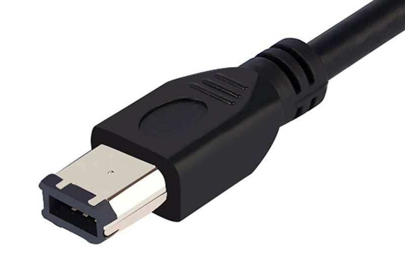zdyCGTime 5FT/1.8M FireWire 400 to FireWire 400 6-6 ilink Cable 6 Pin to 6 Pin Firewire DV iLink Male to Male IEEE 1394A Cable(Black) - Image 4