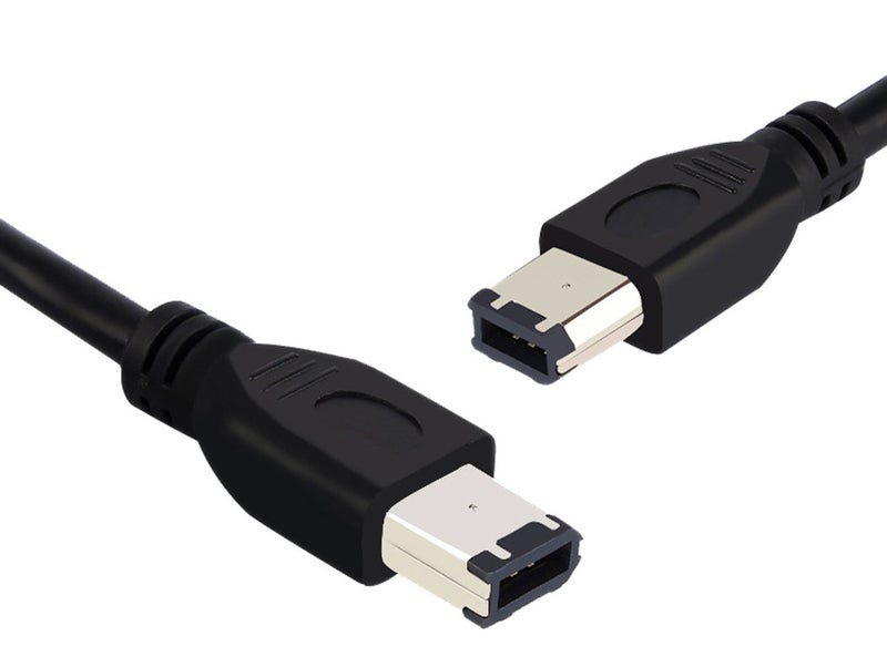 zdyCGTime 5FT/1.8M FireWire 400 to FireWire 400 6-6 ilink Cable 6 Pin to 6 Pin Firewire DV iLink Male to Male IEEE 1394A Cable(Black) - Image 5