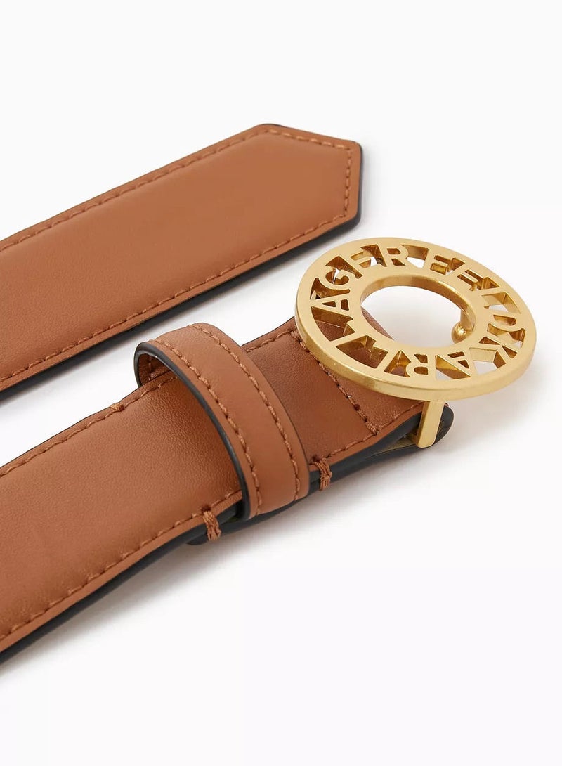 Karl Lagerfeld Karl Lagerfeld Tan Leather Belt For Women  - Image 3