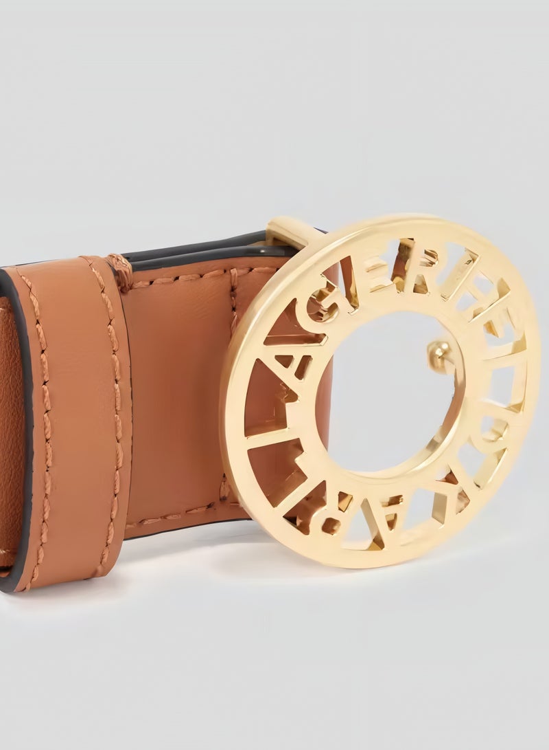 Karl Lagerfeld Karl Lagerfeld Tan Leather Belt For Women  - Image 4