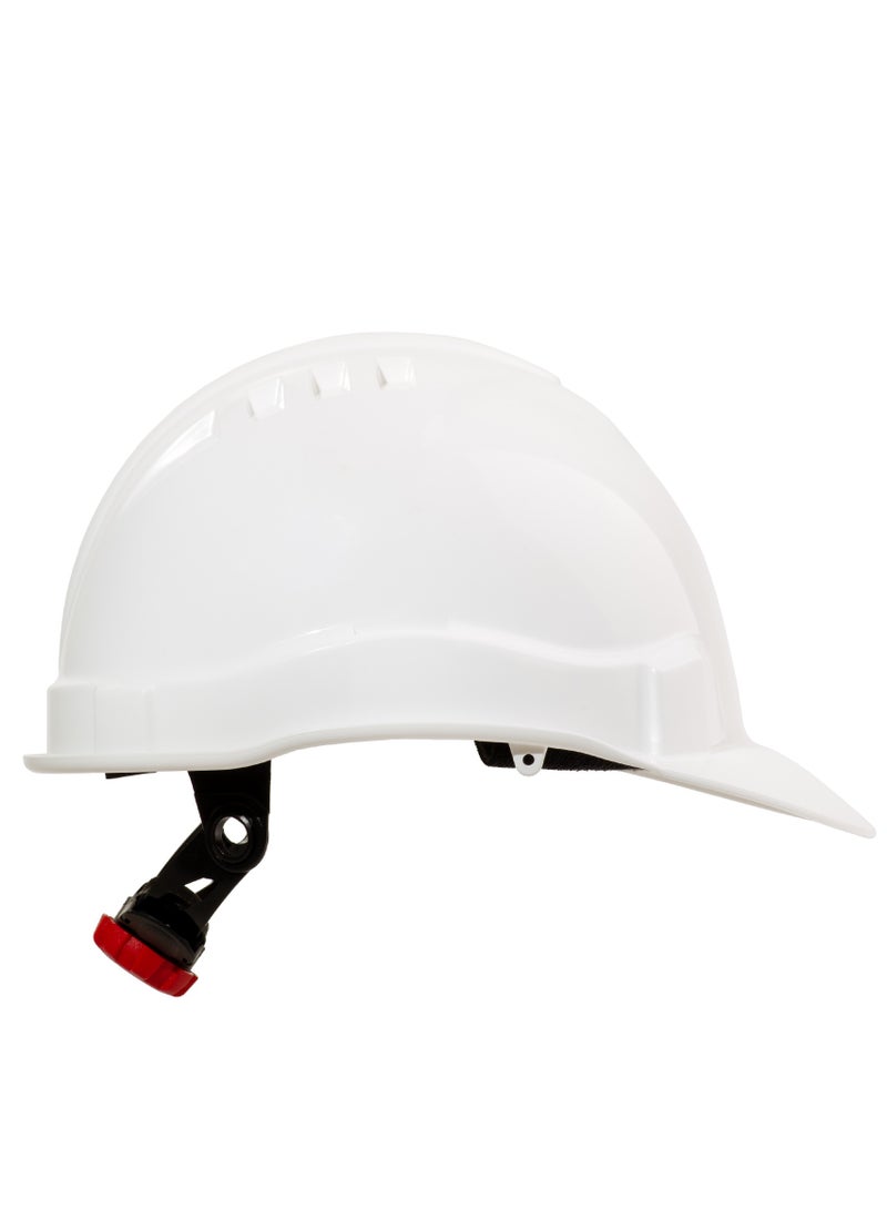 SHELTER Industrial Safety Helmet HDPE Protective Hard Hat Non-Vented with Adjustable Chin Strap for Construction Sites, Industrial Work, Engineering Projects, and Outdoor Work - Image 1