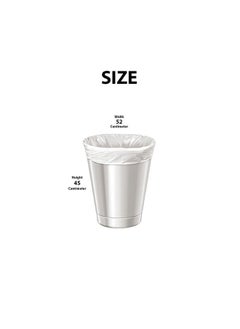 cleaning superstore Multi-Purpose Garbage Bag Roll for Garbage Bin/Dust Bin/Waste Basket/5 Gallons/30 Bags/45x52 cm White (Pack Of 5)  - Image 3