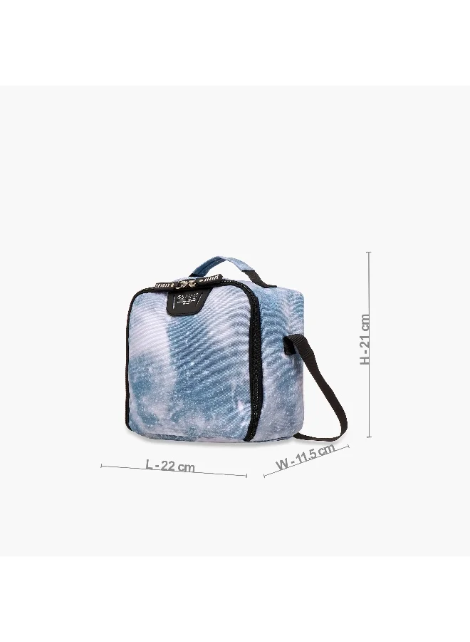 Spirit Lunch Bag-Galaxy-8.75In-1 Cmprt-Sustainable (Polyester) Multicolour \ 22X21X11.5