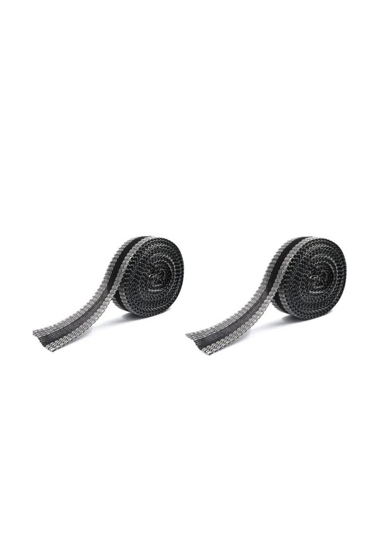 SYOSI 2Pcs 32.8ft Pants Edge Shorten Mouth Paste, Permanent Washable Iron-On Hem Clothing Tape, Sewing Adhesive Tape, Fabric Fusing Tape for Pants, Jeans, Clothes (Black)  - Image 1