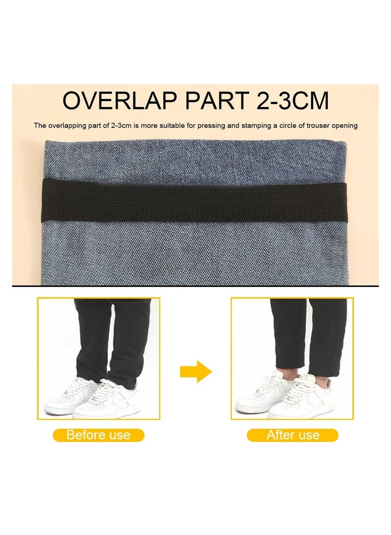 SYOSI 2Pcs 32.8ft Pants Edge Shorten Mouth Paste, Permanent Washable Iron-On Hem Clothing Tape, Sewing Adhesive Tape, Fabric Fusing Tape for Pants, Jeans, Clothes (Black)  - Image 3