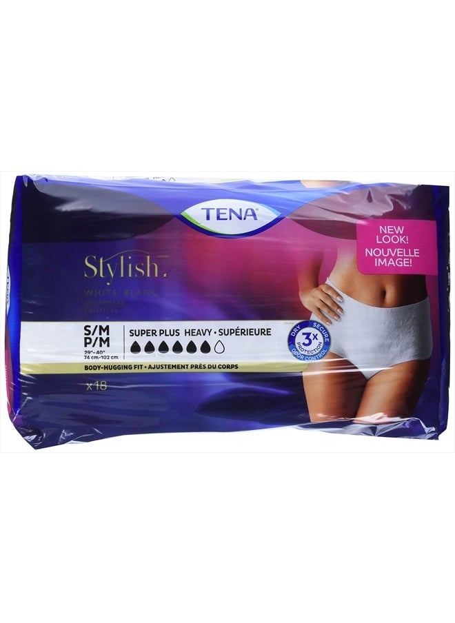 Tena Tena Incontinence Underwear for Women, Super Plus Absorbency, Small/Medium, 18 Count  - Image 1
