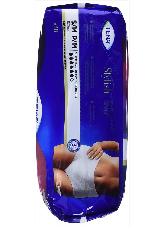 Tena Tena Incontinence Underwear for Women, Super Plus Absorbency, Small/Medium, 18 Count  - Image 3