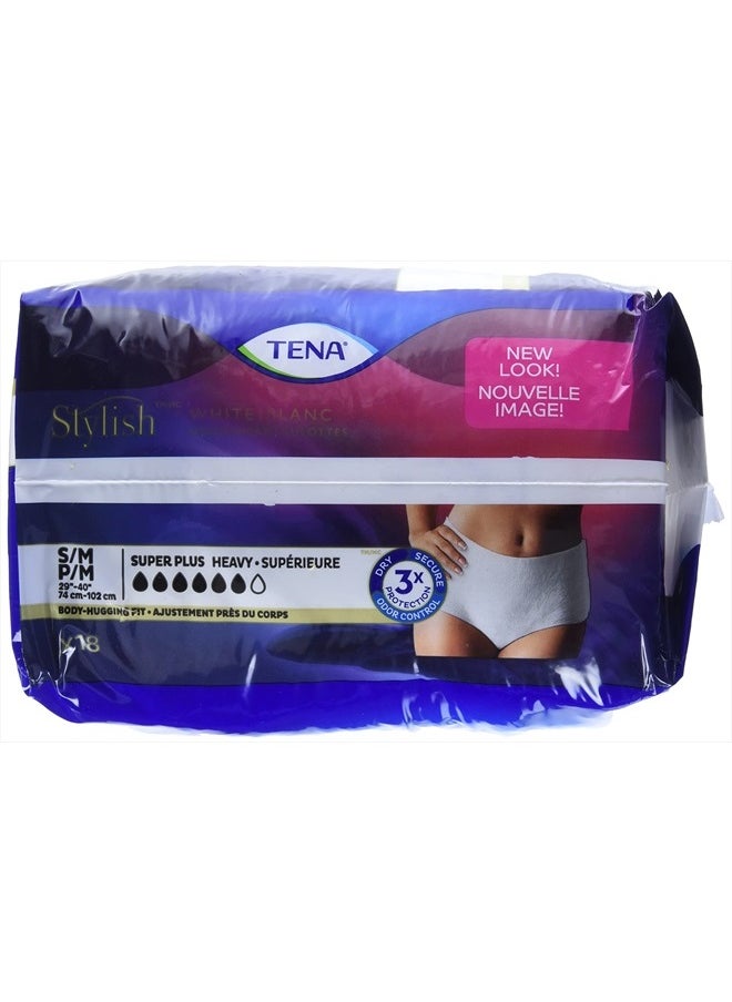 Tena Tena Incontinence Underwear for Women, Super Plus Absorbency, Small/Medium, 18 Count  - Image 4