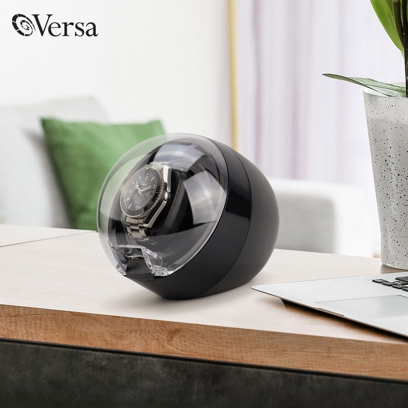 Versa حامل ساعة فيرسات للساعة الأوتوماتيكية - محرك مباشر، إعدادات زر اللمس، 12 إعداد، ضوء عرض، وسادة قابلة للتعديل، تصميم مدمج - حامل ساعة فردي لساعة رولكس - Image 5
