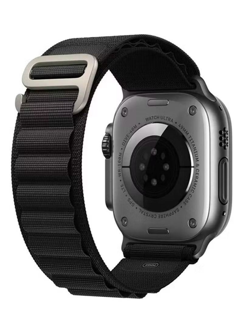 Zaboon Compatible with apple Watch Ultra Nylon Braided Alpine Loop Bands, for Apple Watch 49mm 42mm 44mm 45mm, Adjustable Rugged Sports Straps with Men Wristbands for apple Watch - Image 2