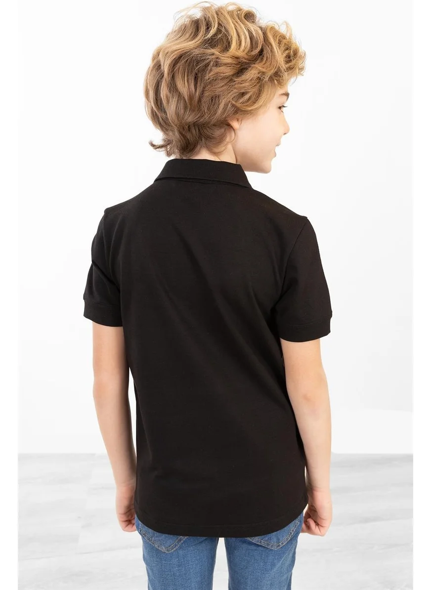 BRZ Collection Boy's Polo Neck T-Shirt
