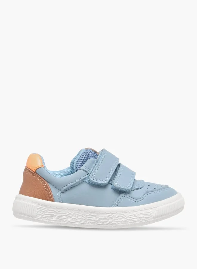 Barefeet Boys Panelled Sneakers with Hook and Loop Closure