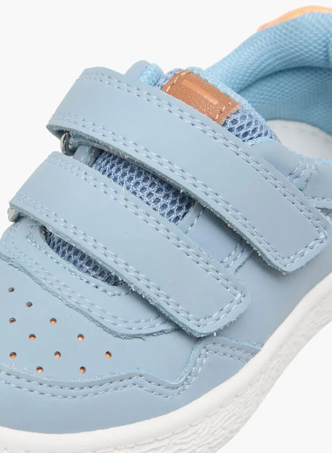 Barefeet Boys Panelled Sneakers with Hook and Loop Closure