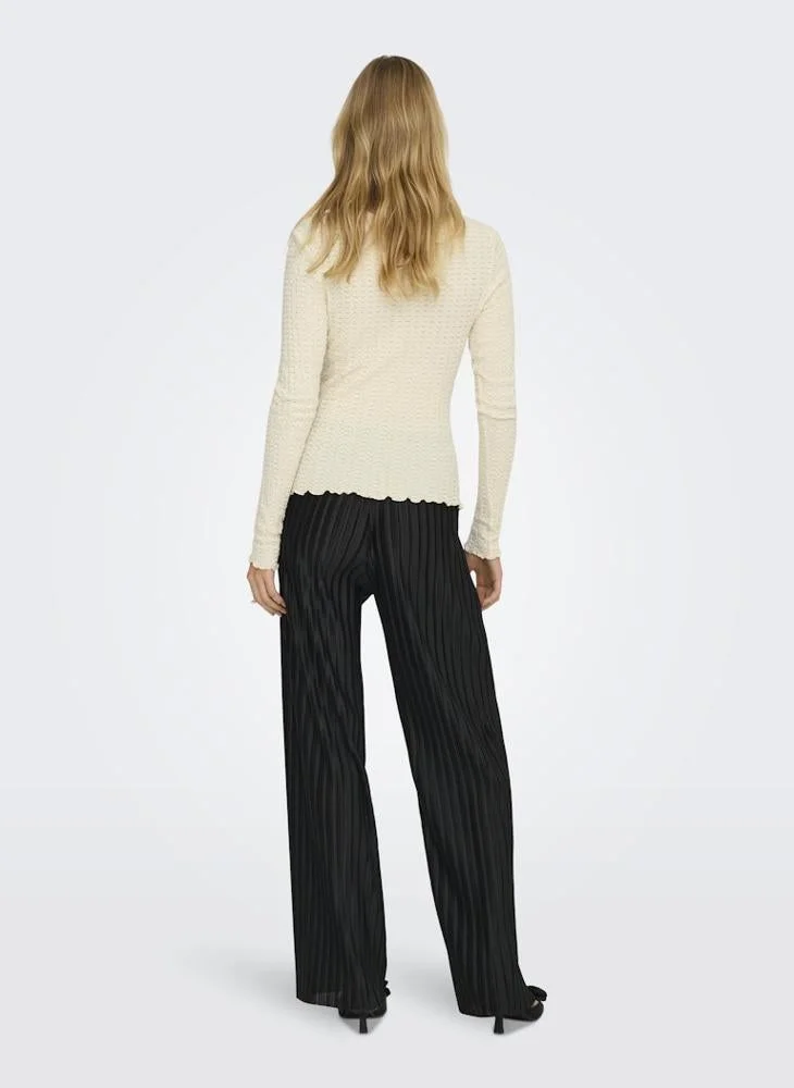 اونلي تي شيرت أساسي بياقة دائرية