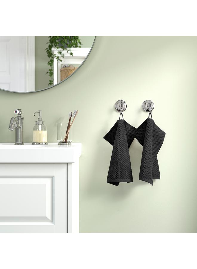 erorex Washcloth, black, 30x30 cm - Image 3