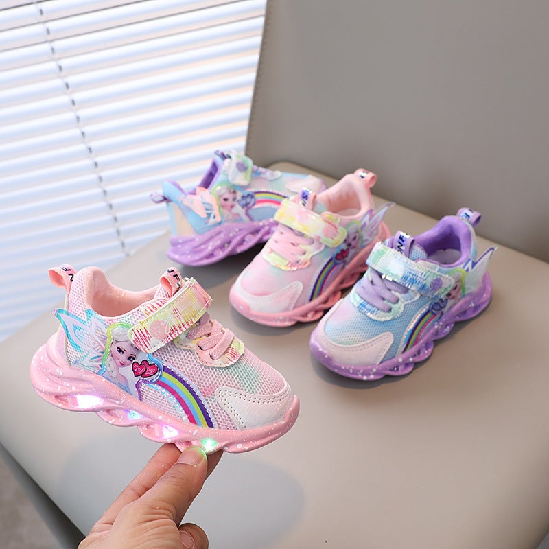 Mesh Sneakers Lightweight Flexible Sole Walking Shoes For Kids Indoor And Outdoor Activities - Image 2