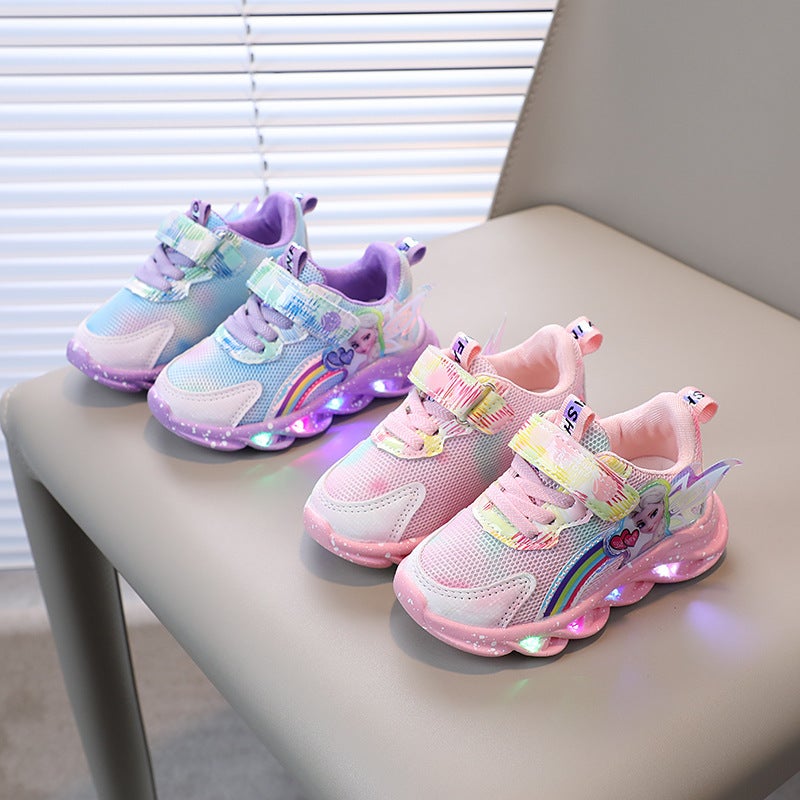 Mesh Sneakers Lightweight Flexible Sole Walking Shoes For Kids Indoor And Outdoor Activities - Image 3