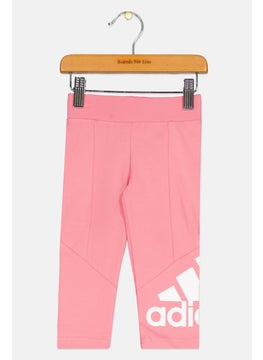 Adidas Kids Girl Sportswear Pull On Training Tights, Pink  - Image 1