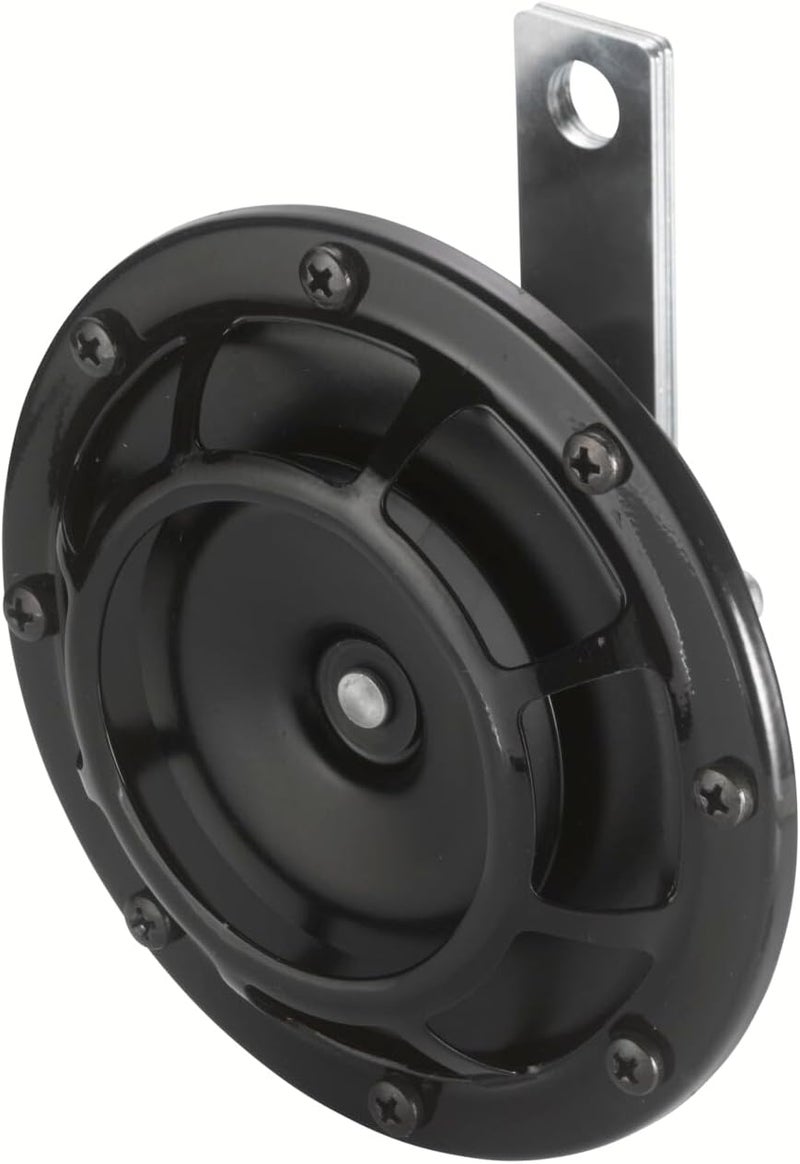 HELLA 003399071 Supertone 24V High Tone Horn with Black Protective Grill, Single Horn Light sturdy raw material - Image 1