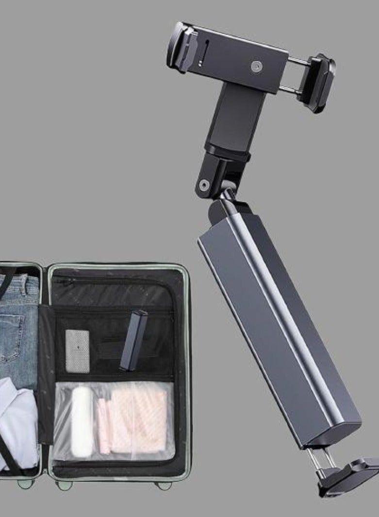 JAJEEK Airplane Phone Mount – 360° Rotation Foldable Pocket-Sized Travel Essential, Universal Holder for Airplane Seat Back, Tray Table, Car Back Seat & Trunk – Compatible with iPhone, Samsung & More  - Image 1