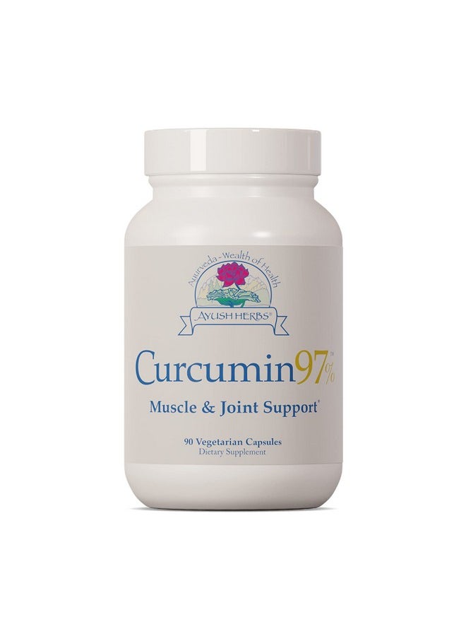 Ayush Herbs - Curcumin 97% Herbal Turmeric Supplement For Wholebody Support 90 Capsules - Image 1
