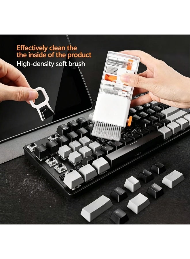 10-in-1 Electronic Cleaning Kit with Retractable Brush, Keycap Puller and Lens Cleaning Pen for Keyboard, Screen, Earphone, Camera and Smartphone - Image 4