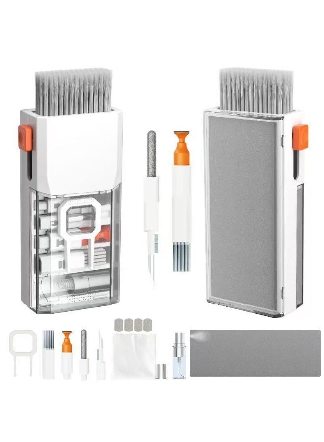 10-in-1 Electronic Cleaning Kit with Retractable Brush, Keycap Puller and Lens Cleaning Pen for Keyboard, Screen, Earphone, Camera and Smartphone - Image 1