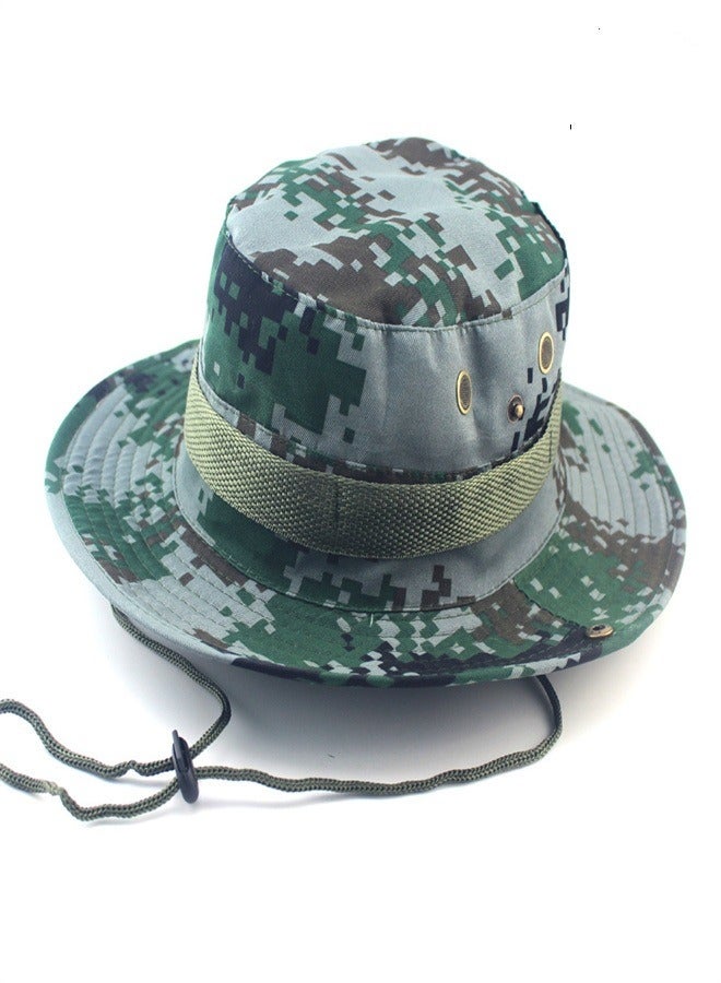 Loquat Outdoor Camping Camo Sunscreen Hat - Image 1