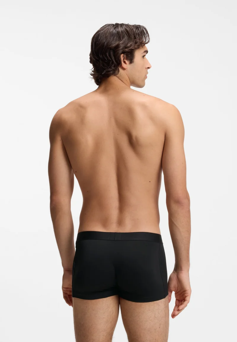 BOSS Three-pack of trunks in stretch cotton