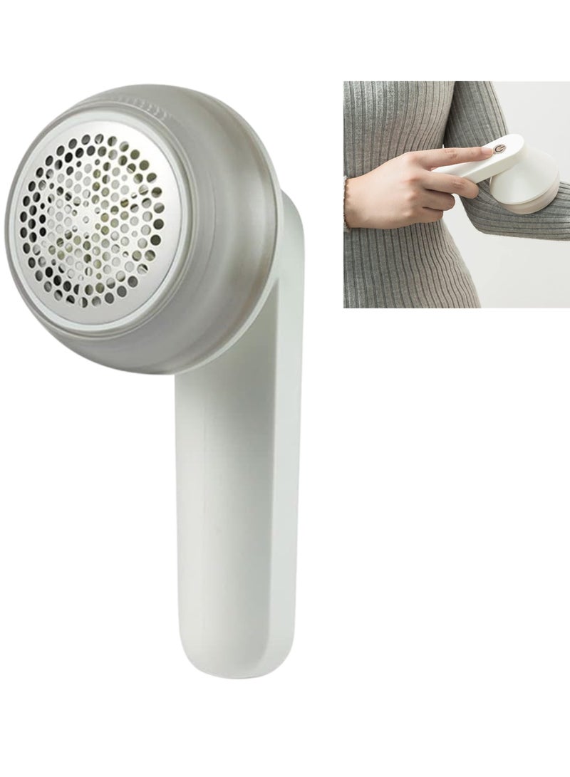 Lint Remover For Clothes Fabric Shaver for Clothing Furniture Carpet, Rechargeable Portable Sweater White  - Image 1