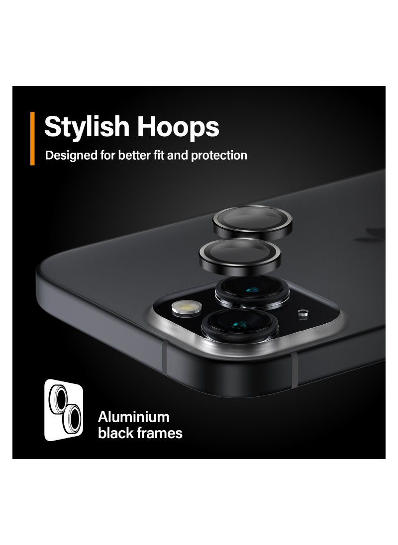 PanzerGlass PanzerGlass™ Hoops Camera Lens Protector for Apple iPhone 15 | 15 Plus - Protection with Style, shock-resistant glass  - Image 5