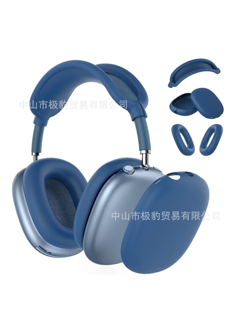 AROAQ - Suitable for Airpods Max Protective Cover Apple Max Earphone Shell Solid Color Silicone Soft Shell Earphone Cover Three-Piece Set - Image 1