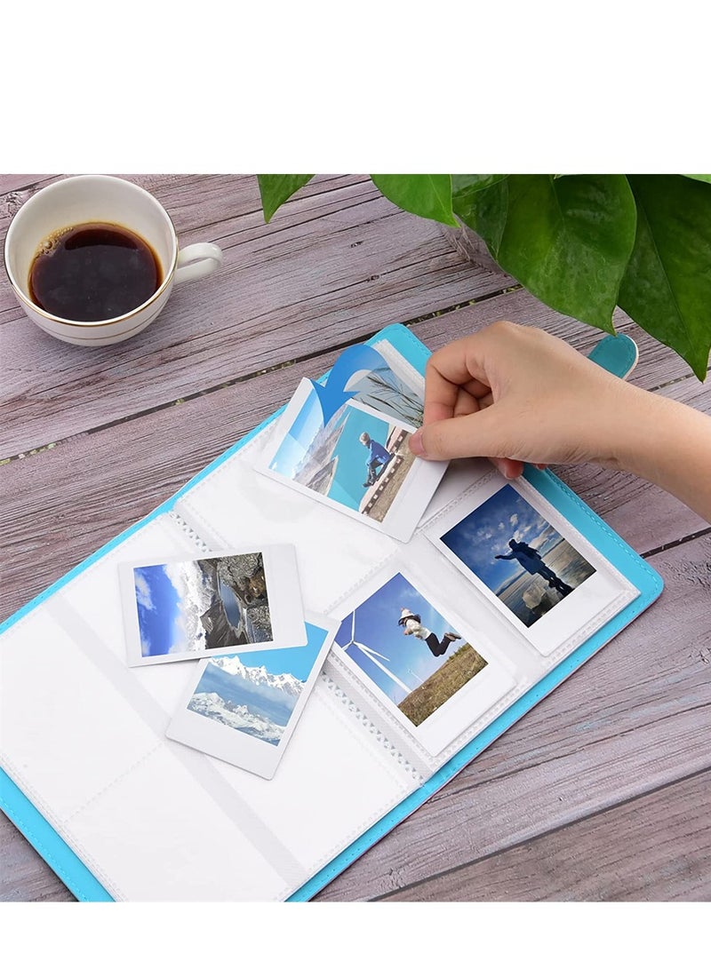 128 Pockets Photo Album Colorful Wallet PU Leather Photo Album Compatible with for Fujifilm Instax Mini 11 9 8 90 70 40 Instant Camera Films and 2x3 Inch Photo Paper Rainbow - Image 3