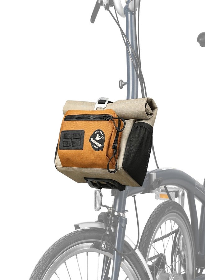 Rhinowalk Bicycle Handlebar Bag Quick Release Front Bag for Brompton Folding Bike Bicycle Bag with Shoulder Strap Rain Cover - Image 1