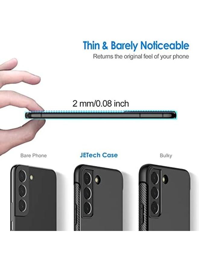 جي تيك جراب رفيع لهاتف Samsung Galaxy S22 Plus S22 Plus 5G مقاس 6.6 بوصة مع غطاء هاتف رفيع ممتص للصدمات وتصميم من ألياف الكربون باللون الأسود - Image 3