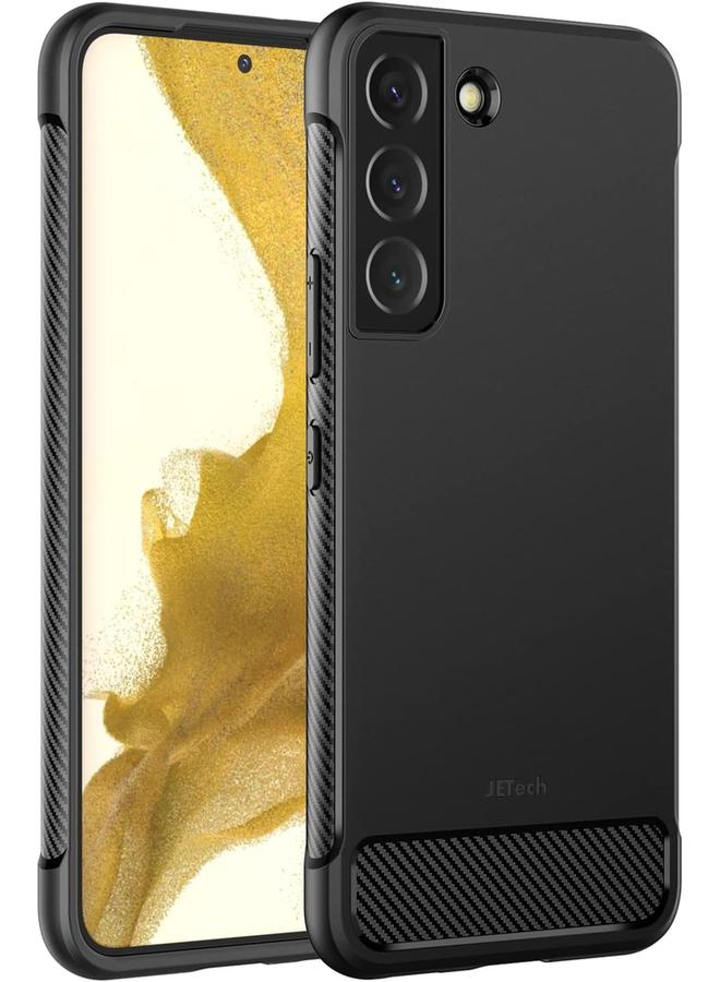 جي تيك جراب رفيع لهاتف Samsung Galaxy S22 Plus S22 Plus 5G مقاس 6.6 بوصة مع غطاء هاتف رفيع ممتص للصدمات وتصميم من ألياف الكربون باللون الأسود - Image 1