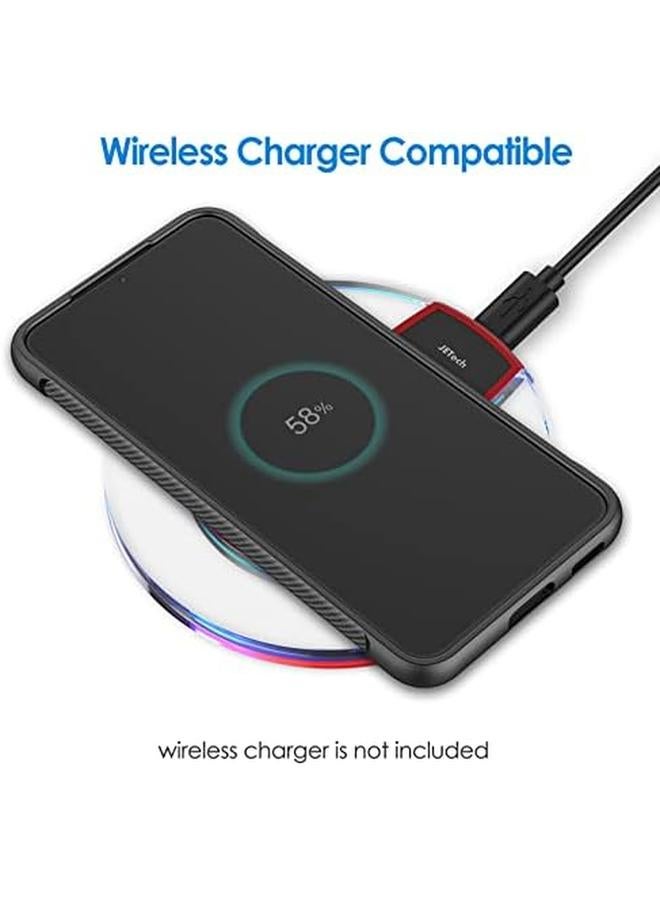 جي تيك جراب رفيع لهاتف Samsung Galaxy S22 Plus S22 Plus 5G مقاس 6.6 بوصة مع غطاء هاتف رفيع ممتص للصدمات وتصميم من ألياف الكربون باللون الأسود - Image 4