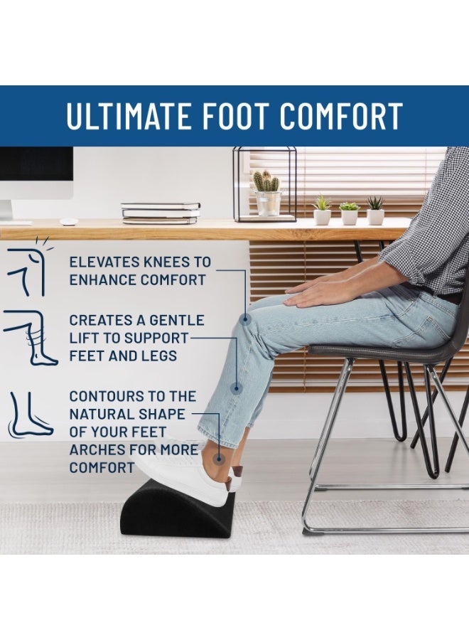 والالا مسند قدم تحت المكتب، مسند قدم قابل للتعديل من إسفنج الذاكرة، مسند قدم، وسادة تدليك للقدم، مسند دعم للساق مريح طوال اليوم للاستخدام في المكتب والألعاب - Image 3