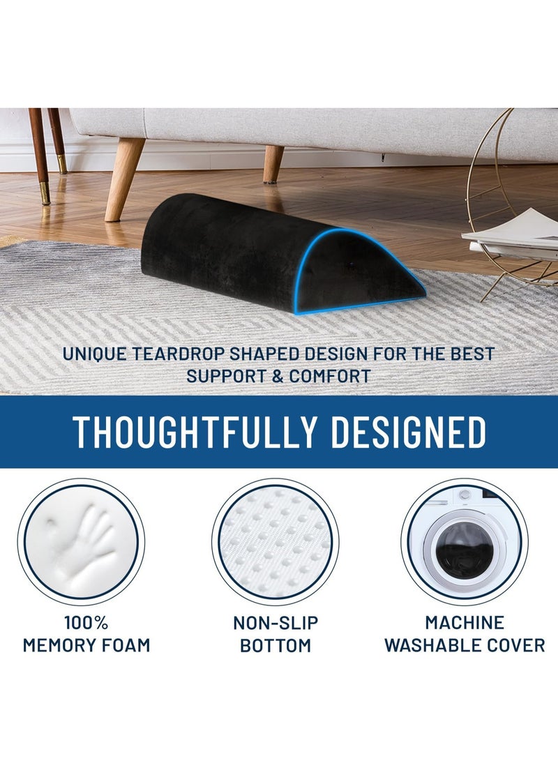 والالا مسند قدم تحت المكتب، مسند قدم قابل للتعديل من إسفنج الذاكرة، مسند قدم، وسادة تدليك للقدم، مسند دعم للساق مريح طوال اليوم للاستخدام في المكتب والألعاب - Image 5